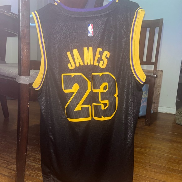 LAKERS BLACK MAMBA LEBRON JAMES JERSEY 100% Authentic & Licensed LIMITED EDITION - Picture 4 of 4